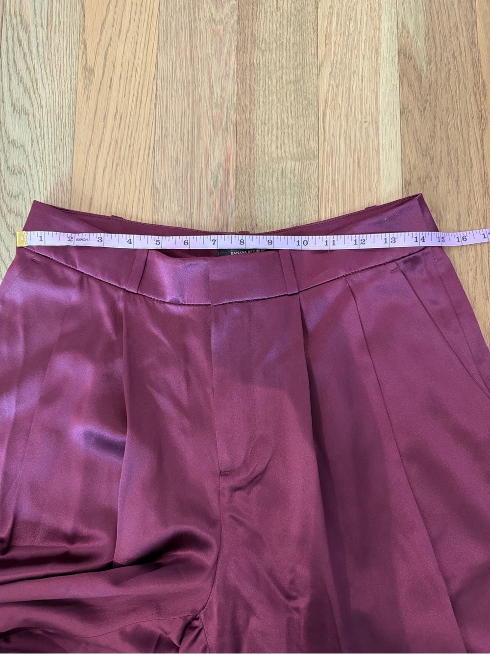 ❤️ Banana Republic Belay Silk Pants Dark Cherry Red Size 6 ❤️ - Picture 14 of 14